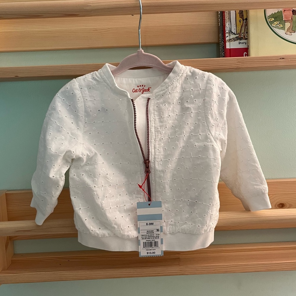 Cat and Jack eyelet jacket baby jacket